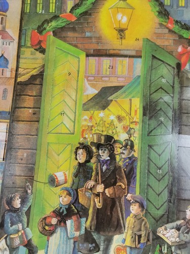 DDR Kalender Weihnachten WONGEL Adventskalender Pappe ungeöffnet RARITÄT Winter - Bild 8 von 12