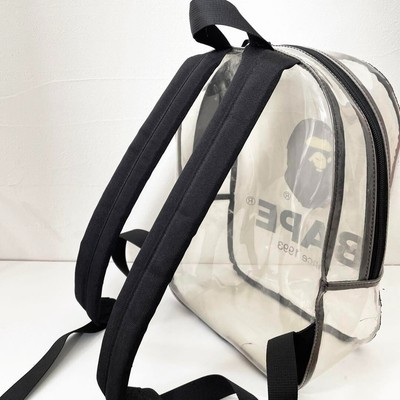 BAPE LOGO CLEAR DAY PACK
