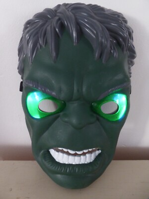 Kinder Marvel Avengers Der unglaubliche Hulk Gesichtsmaske mit leuchtenden blinkenden Augen