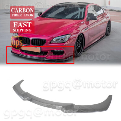 For BMW 6 Series F06 F12 F13 M Sport 12-18 Carbon Fiber Front Bumper Lip Spoiler
