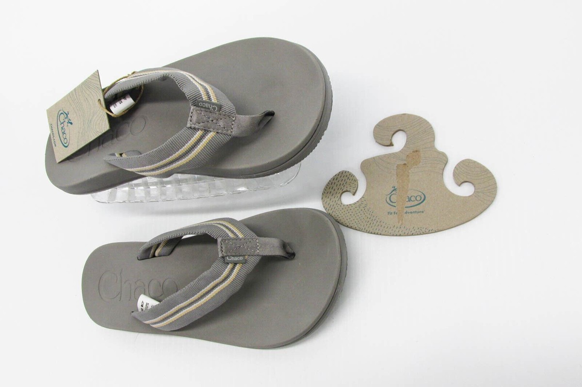Chaco Mens Sandals Chillos Flip Sadie Gray Slip On Thong  display picture 3