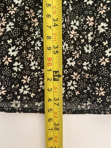 Matalan Papaya Dress Size 10 Black Floral Cottage Long Sleeved Women - Picture 9 of 10