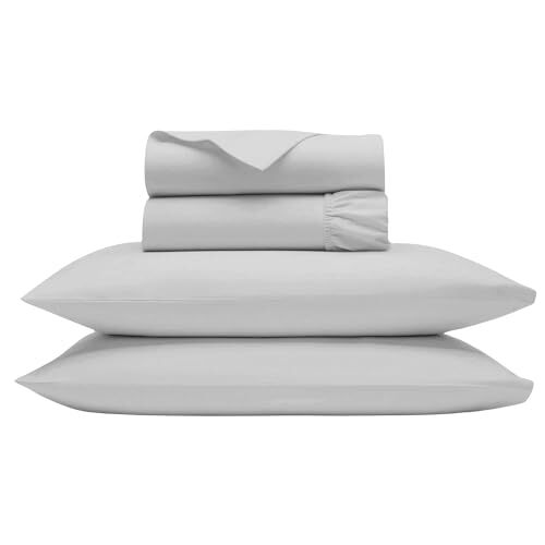 Egyptian Cotton Sheets King Size Sheet with Deep King Sheets Set Silver