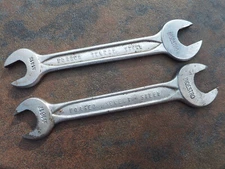 2 Vintage Indestro Select Steel USA Wrenches 14mm/15mm #41415, 16mm/17mm #41617 