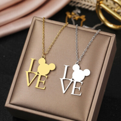 LOVE Mickey Mouse Halskette