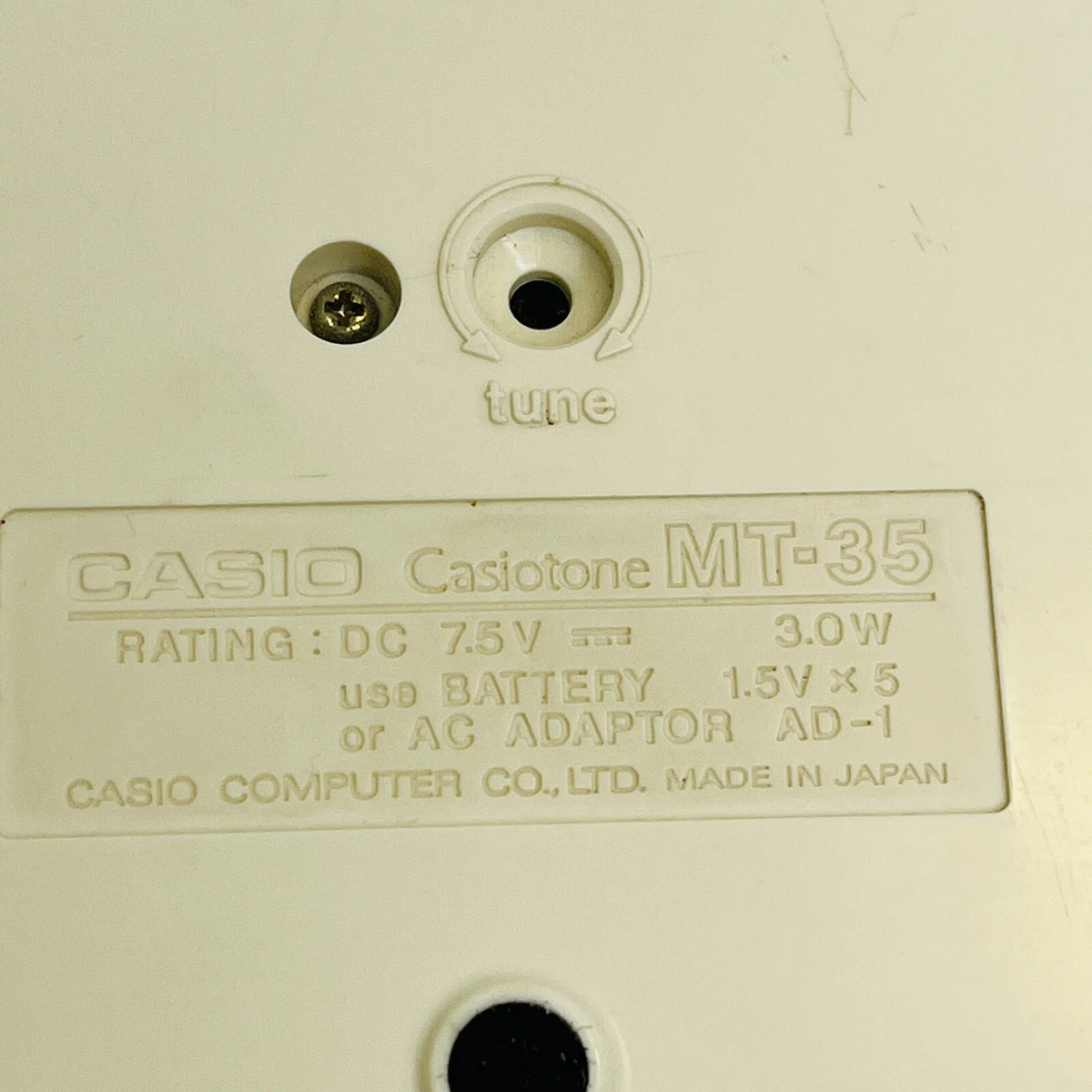 Casio MT-35 Casiotone Electronic Keyboard Vintage 80s Synthesizer