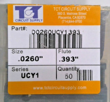 TCT REPOINTED DRILLS UCY1 71 0.0260" DIA 0.315" FLUTE LOT OF 50 