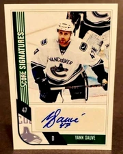 2012-13 Panini Score Signatures #SS-YS Yann Sauve