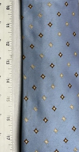 FABIO FERRETTI ALL SILK ITALIAN MADE SEVEN FOLD PALE BLUE JACQUARD NECKTIE - Picture 3 of 4