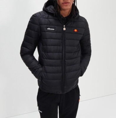 Ellesse Black Puffer Jacket Mens Ellesse Padded Ski Jacket Black