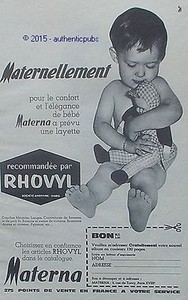 Publicite Materna Layette For Bebe Child Rhovyl Doll 1963 French Ad Pub Ebay