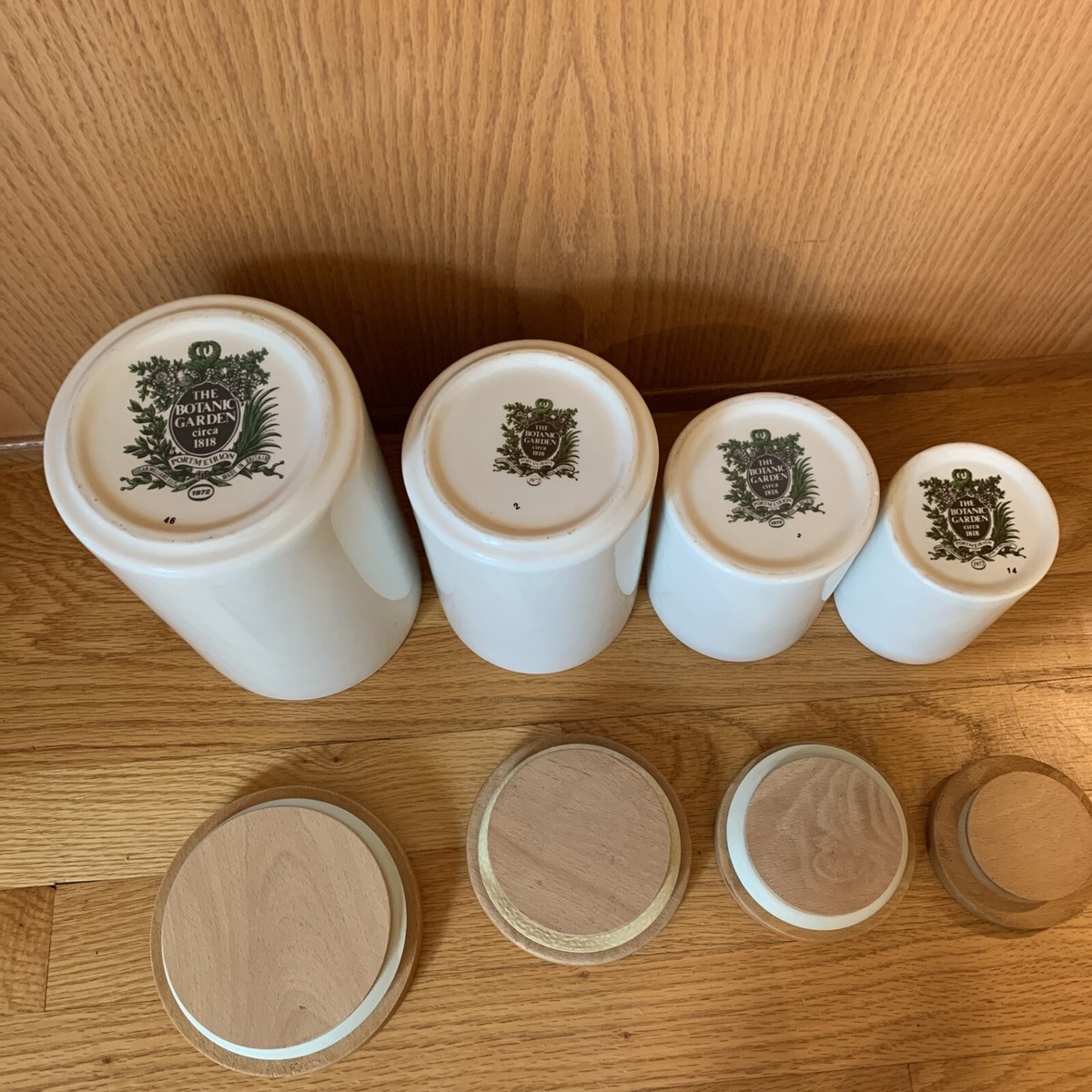 Vintage Portmeirion Canister Set 1972 The Botanic Garden Vintage
