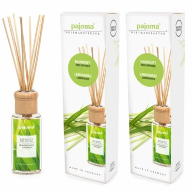Raumduft Lemongras 2 x 100 ml Pajoma Raumduftdiffuser Duftöl Lufterfrischer Set