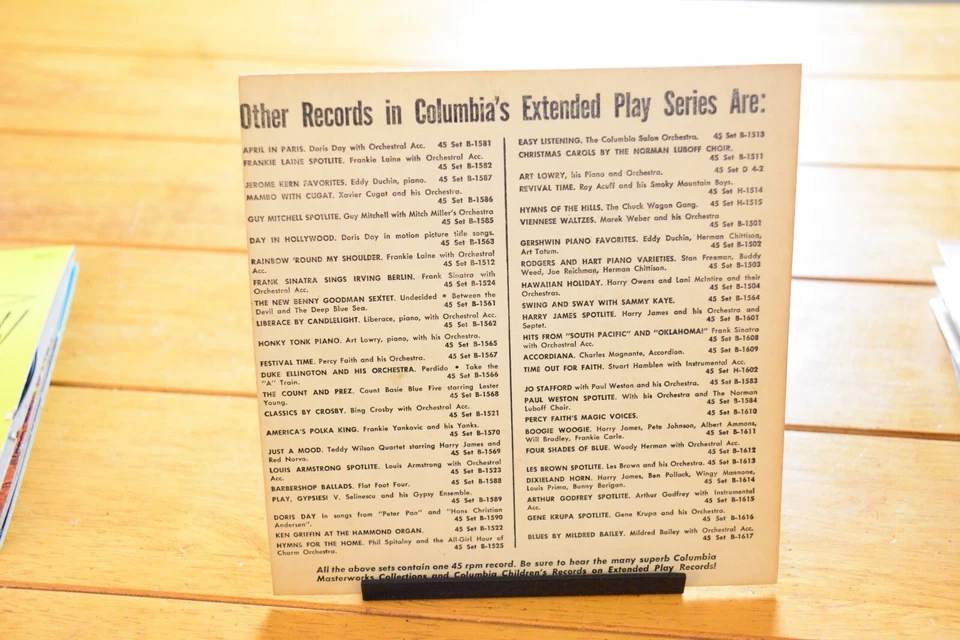 GENE KRUPA "SPOTLITE" 45RPM 7" EP VINYL VG- LEMON DROP GENE'S BOOGIE [d34-119] - Image 2 of 4