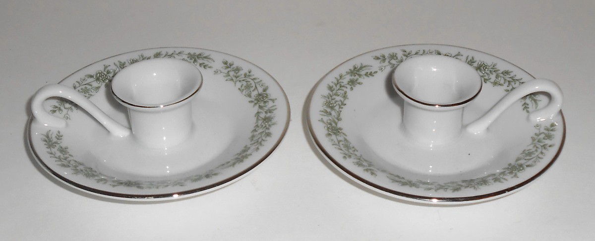 Mikasa Fine China Montclair G 9059 Candlestick Holder Set! MINT | eBay