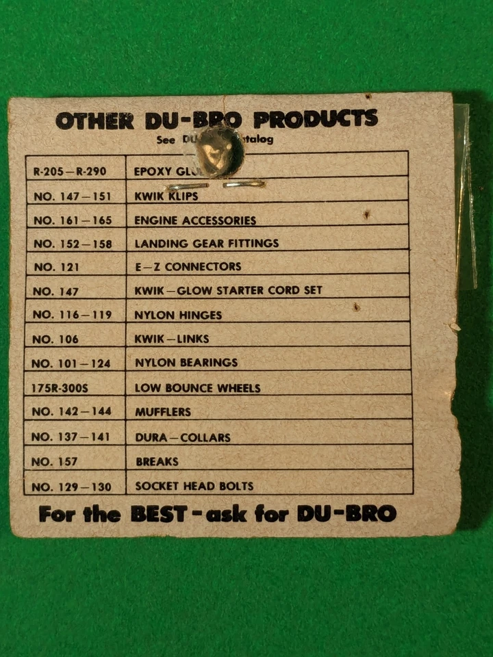 Du-Bro Dura-Collars No. 137-141   5/32  New Old Stock NOS  NEAT!! Vintage!! - Image 3 of 3