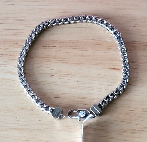 New Esquire Men's Jewelry Curb Link Chain Minimalist Stainless Steel Bracelet - Picture 2 of 8