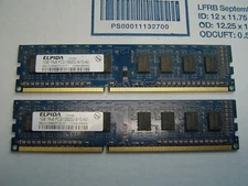 ELPIDA 2GB (2X1GB) 1Rx8 PC3-10600U Desktop RAM EBJ10UE8BDF0-DJ-F MEMORY