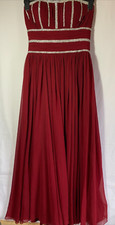 Oriental Pearl Ball/Prom dress size 10 Burgundy 
