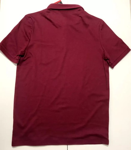 Tahari Men's Soft Knit Two Button Placket Polo Golf Shirt ~ Boysen Berry ~ M - Picture 3 of 8