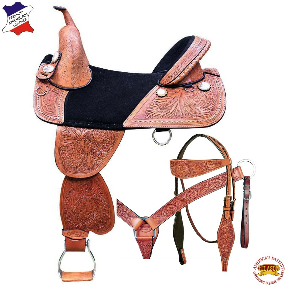 CM13 13 Hilason Treeless cavallo Saddle Western American Leather Barrel Racing CM13 13 Hilason Treeless cavallo Saddle Western American Leather Barrel Racing