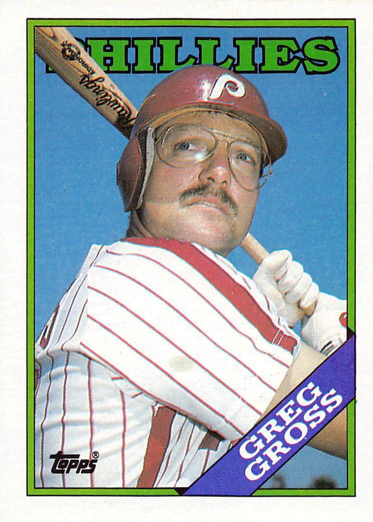 Greg Gross 1988 Topps 518  Philadelphia Phillies  Baseball Card