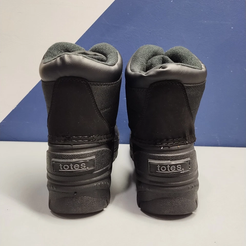 Totes Jessie Mid Top Botas de Invierno para Hombres EE. UU. 8M Negras Resistentes al Agua Cremallera Frontal Foto 4 de 4