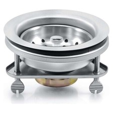 Thrifco 4401411 3-1/2" Kitchen Sink Drain Assembly with Triangular Base