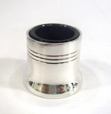 E.P.N.S. A1 Sheffield England Silver Plated Inkwell with Blue Glass Liner