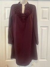 Gap Maternity Long Sleeve Purple Dress Size Small 