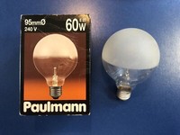 RaritÄT - Paulmann Globelampe E27 60 G95 Kuppe Satiniert Matt GlüHlampe 122.45