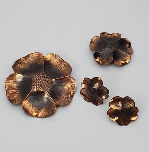 Vintage Stuart NYE Copper Dogwood Brooch/Stuart NYE Designer Lot. Estate