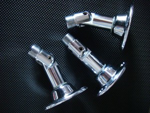 Shakespeare-Chrome-Plated-2-Way-Swivel-Antenna-Mounting-Base-NOS