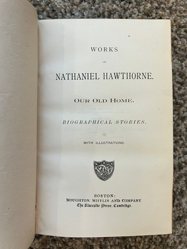 Hawthorne's Works, 8 volumes 1851, George Eliot 2 Volumes 1881,Houghton, Mifflin - Picture 12 of 15