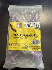 HOLDRITE HUBBARD ENTERPRISES 3/8" or 1/2" PEX TURN-OUT 2-Pack 113286