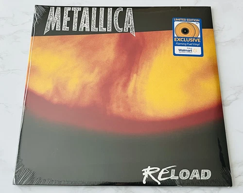 Metallica RELOAD 2 LP SEALED! FLAMING FUEL VINYL🚨WALMART EXCLUSIVE🚨LIMITED ED.