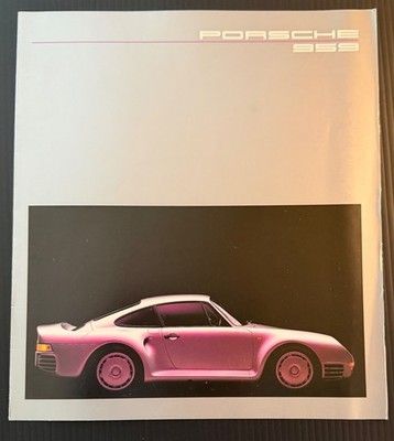 ORIGINAL!  Porsche 959 Introductory Sales Brochure/ Folder