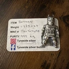 1.725 ozt .999 Silver Batman Hand Pour with COA PROTOTYPE