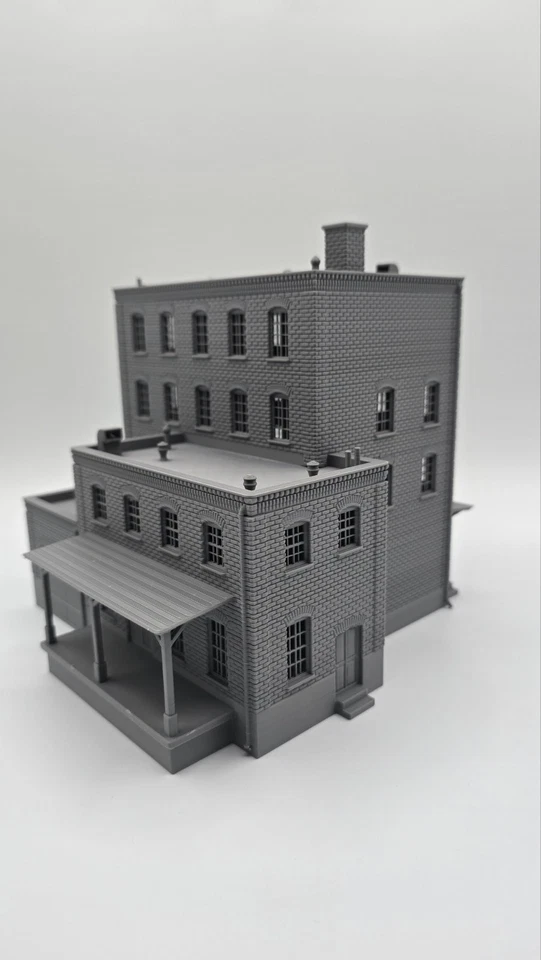 HO Scale Harborline Brick Depot 1:87 Building - Image 4 of 4