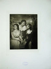 Original Old Antique Print 1901 Portrait George Robert Margaret Paterson Huntly