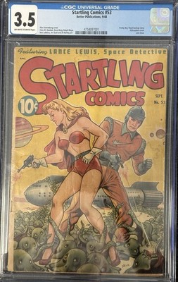 Startling Comics #53 CGC 3.5 Better Publication 1948 Alex Schomburg Cover