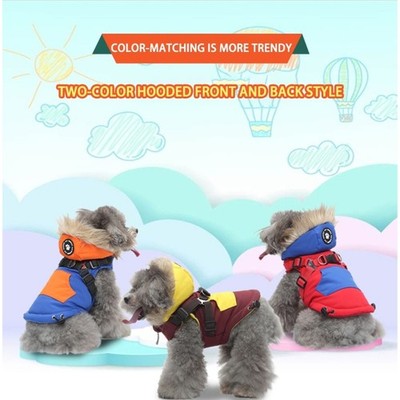 Waterproof Dog Winter Jackets Fleece Lining Safe Reflective Design Pet Warm Coat