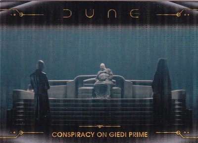 Topps Dune Chrome 2024 No. 47 Conspiracy on Giedi Prime Gold Pulsar Refractor