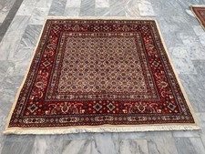 Splendido tappeto orientale vintage formato quadrato Moud fatto a mano