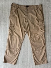 5.11 TACTICAL SERIES Mens 46 Tan Khaki Cargo Pants Multi Pocket Straight Leg