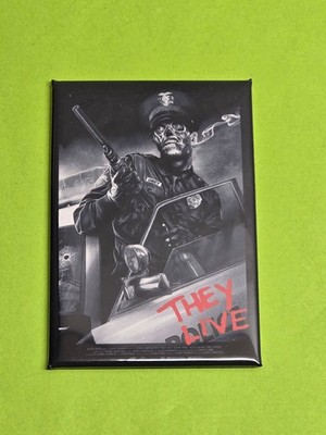 They Live - Magnet Kühlschrankmagnet Filmposter John Carpenter