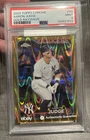 2024 Topps Chrome Aaron Judge Gold Raywave 12/50 SSP PSA 9 #50 Yankees