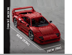 Ferrari F40 Building Block Model Car Supercar Model 4026 Parts