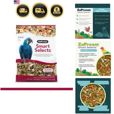 Bird Food Pellets Seed Blend Large Birds Amazons Cockatoos Macaws 4 lb