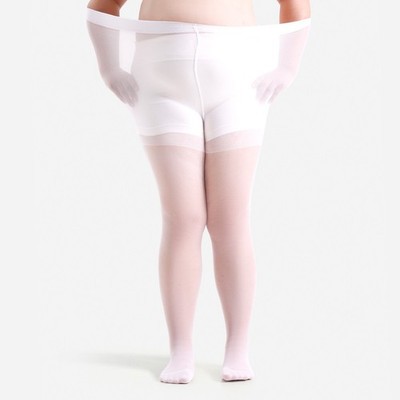 3XL 4XL 20D Tights Super Elastic Pantyhose Plus Size 330lbs Sheer Pantyhose